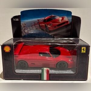 Vintage 2005 SHELL V-POWER Ferrari F50GT Car Miniature 1:38 HOT WHEELS NEW